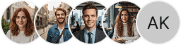 Multiple investor profile avatars on Choice Dividex trading review block